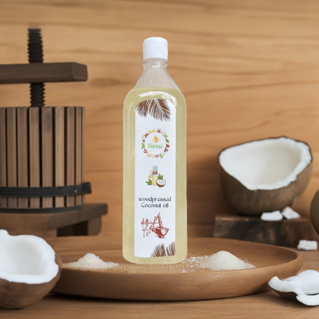 Wood Pressed Coconut Oil.